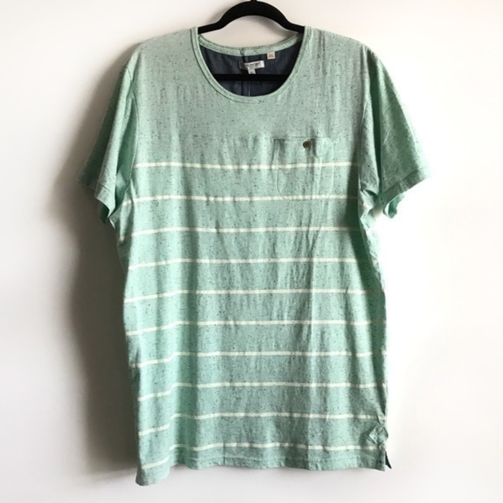 NWT Astronomy Los Angeles Green Striped Tee XL